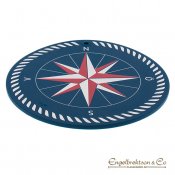 grytunderlägg underlägg halkfri silikon kompass kompassmotiv marin maritim inredning design båt tillbehör present presenter buti
